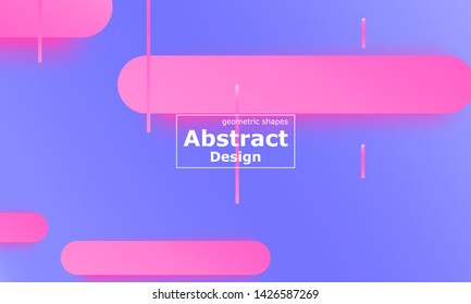 Geometric background. Fluid shapes. Minimal abstract cover design. Creative colorful wallpaper. Trendy gradient poster. Vector illustration.
