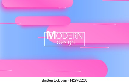 Geometric background. Fluid shapes. Minimal abstract cover design. Creative colorful wallpaper. Trendy gradient poster. Vector illustration.