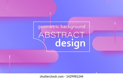 Geometric background. Fluid shapes. Minimal abstract cover design. Creative colorful wallpaper. Trendy gradient poster. Vector illustration.