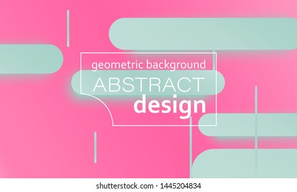 Geometric background. Fluid shapes. Minimal abstract cover design. Creative colorful wallpaper. Trendy gradient poster. Vector illustration.