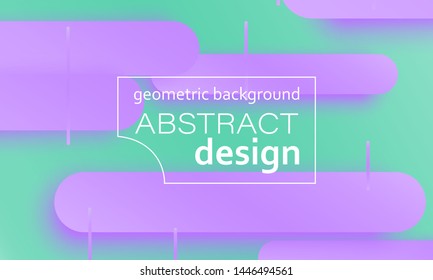 Geometric background. Fluid shapes. Minimal abstract cover design. Creative colorful wallpaper. Trendy gradient poster. Vector illustration.