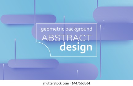 Geometric background. Fluid shapes. Minimal abstract cover design. Creative colorful wallpaper. Trendy gradient poster. Vector illustration.