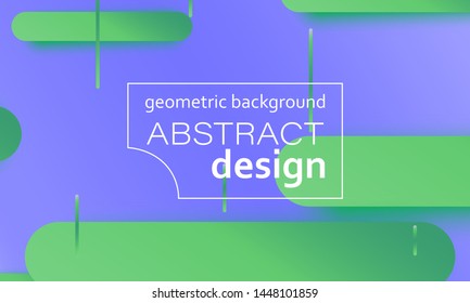 Geometric background. Fluid shapes. Minimal abstract cover design. Creative colorful wallpaper. Trendy gradient poster. Vector illustration.