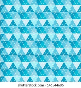 Geometric background in fresh blue colors