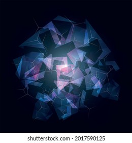geometric background, Futuristic  Background, Dark Grey, Vector Abstract Background