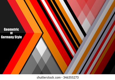geometric background germany, vector illustration