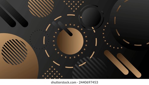 Geometric background. Gradient background with circle theme