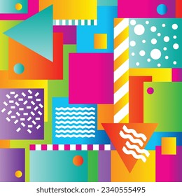 geometric background with gradient color shape