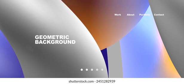 it is a geometric background with a gradient of colors . High quality