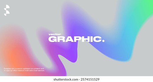 Geometric background with gradient shapes and blur effect.