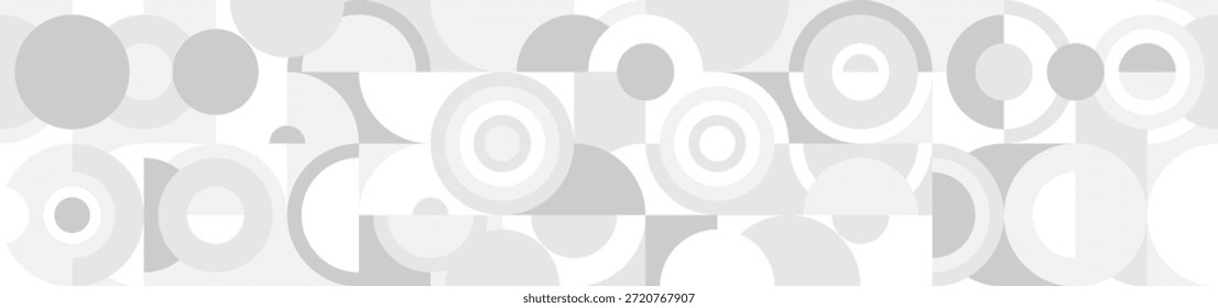 Fondo geométrico con Formas grises y blancas, patrón abstracto. Plantilla de portada de la página de Web.