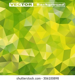 Geometric background. Green