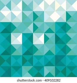 geometric background green color. turquoise. green 