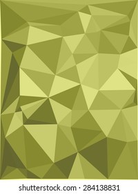 Geometric  background. Green  low poly texture. Polygonal pattern