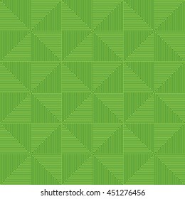 Geometric background of green triangles. Seamless pattern of triangles. Abstract geometric pattern of horizontal and vertical lines