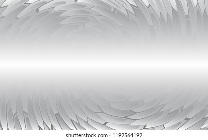 Geometric background with grey twisted hexagon texture. Technology geometric minimal design.