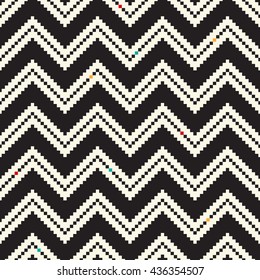 Geometric background. Grid, abstract, isometric, zigzag seamless pattern. Can be used in textiles, for book design, website.