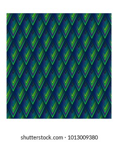 Geometric background grid abstract modern seamless texture background pattern, colored scales with a three-dimensional effect, consisting of rhombuses, using a blue sky tones, vector
