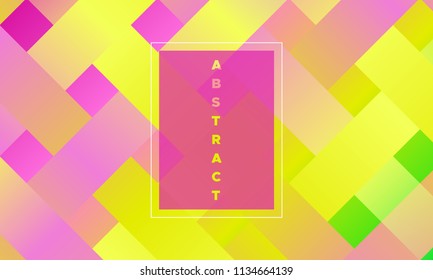 Geometric Background with Halftone Rectangles. Trendy Colorful Gradient. Bright Abstract Template for Cover, Presentation. Minimal Design. EPS10 Vector. Trendy Geometric Background in Modern Style.