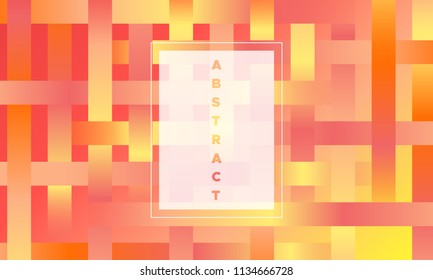 Geometric Background with Halftone Rectangles. Trendy Colorful Gradient. Bright Abstract Template for Cover, Presentation. Minimal Design. EPS10 Vector. Trendy Geometric Background in Modern Style.