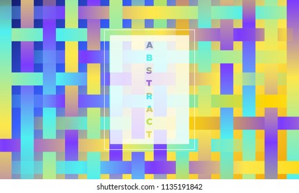 Geometric Background with Halftone Rectangles. Trendy Colorful Gradient. Bright Abstract Template for Cover, Presentation. Minimal Design. EPS10 Vector. Trendy Geometric Background in Modern Style.