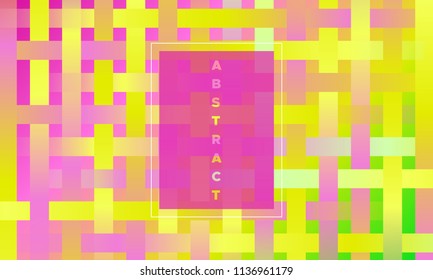 Geometric Background with Halftone Rectangles. Trendy Colorful Gradient. Bright Abstract Template for Cover, Presentation. Minimal Design. EPS10 Vector. Trendy Geometric Background in Modern Style.