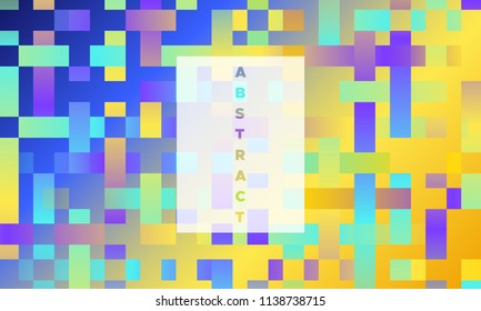 Geometric Background with Halftone Rectangles. Trendy Colorful Gradient. Bright Abstract Template for Cover, Presentation. Minimal Design. EPS10 Vector. Trendy Geometric Background in Modern Style.