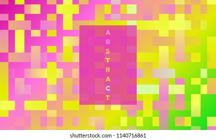 Geometric Background with Halftone Rectangles. Trendy Colorful Gradient. Bright Abstract Template for Cover, Presentation. Minimal Design. EPS10 Vector. Trendy Geometric Background in Modern Style.