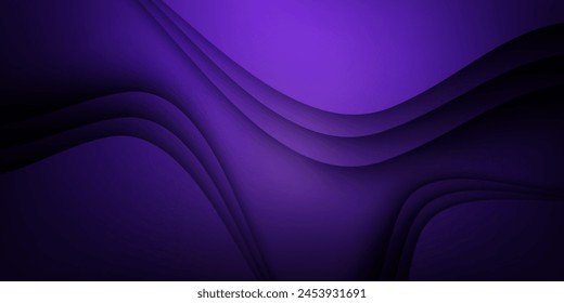 Geometric background header template 3D of blue wavy pattern