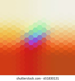 Geometric background with hexagon structure.