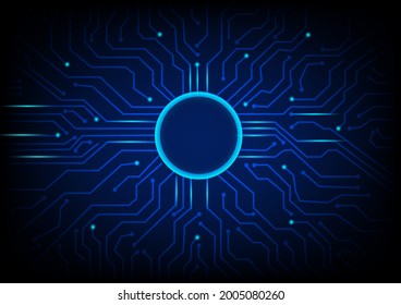 Geometric background and high tech circuit board connection system