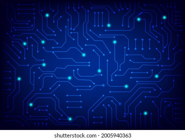 Geometric background and high tech circuit board connection system
