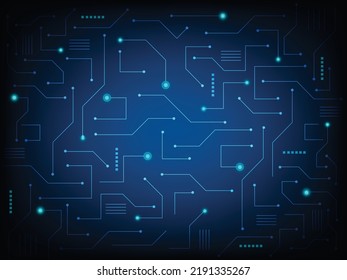 Geometric background and high tech circuit board connection system