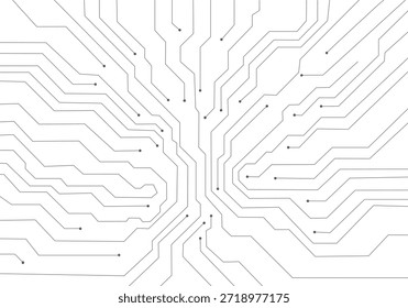 Geometric background and high tech circuit board connection system	
