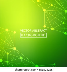 Geometric background. Internet connection, abstract sense of science and technology graphic design. Low poly vector background. Business concept.