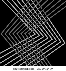 Fondo geométrico de líneas entrelazadas. Estilo plano para la cubierta, el cartel y el diseño creativo