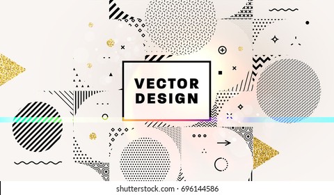 Geometric background | Label frame | Abstract patterns design