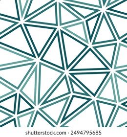 Geometric background. Large triangles size. Multiple colors style. Geometric shapes outlined. Repeatable pattern. Ocean Depths. Awesome vector tiles. Seamless vector illustration.