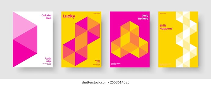 Geometric Background Layout. Abstract Brochure Design. Modern Flyer Template. Book Cover. Banner. Poster. Report. Business Presentation. Magazine. Advertising. Handbill. Brand Identity. Notebook