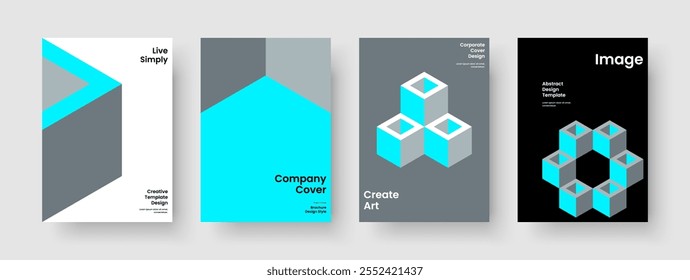 Geometric Background Layout. Abstract Report Design. Isolated Flyer Template. Book Cover. Business Presentation. Brochure. Poster. Banner. Journal. Magazine. Newsletter. Catalog. Portfolio