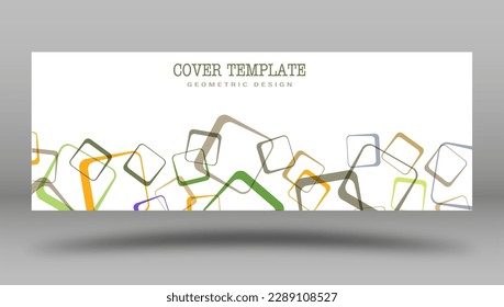 Geometric background. Layout of the cover, poster, banner, poster with squares. A template for interior design, creative design 