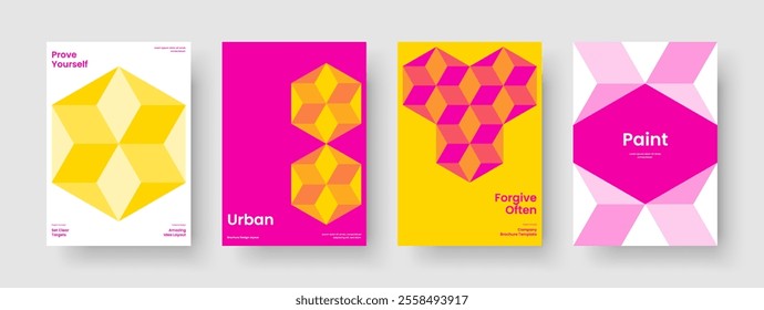 Geometric Background Layout. Creative Flyer Design. Isolated Book Cover Template. Poster. Brochure. Report. Business Presentation. Banner. Portfolio. Brand Identity. Advertising. Notebook. Catalog