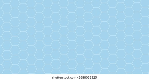Geometric background in light with hexagon. Abstract vector banner design for science, medical, tech, bio.