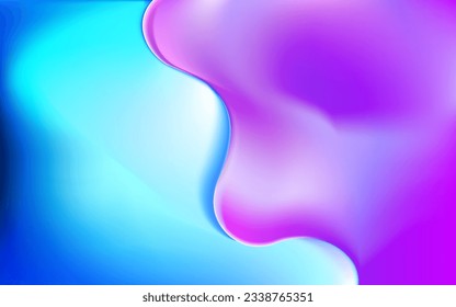 Fondo geométrico. Diseño de fondo de color líquido. Composición de formas fluidas. 