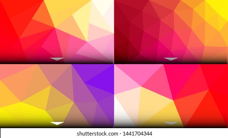 Geometric background in low poly style
