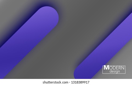 Geometric background. Material design. Minimal abstract cover. Creative colorful wallpaper. Trendy gradient poster. Vector illustration.
