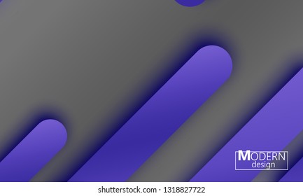 Geometric background. Material design. Minimal abstract cover. Creative colorful wallpaper. Trendy gradient poster. Vector illustration.