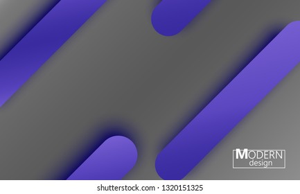 Geometric background. Material design. Minimal abstract cover. Creative colorful wallpaper. Trendy gradient poster. Vector illustration.