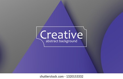 Geometric background. Material design. Minimal abstract cover. Creative colorful wallpaper. Trendy gradient poster. Vector illustration.