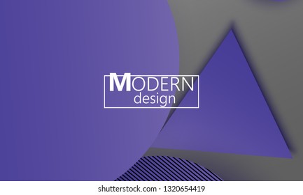 Geometric background. Material design. Minimal abstract cover. Creative colorful wallpaper. Trendy gradient poster. Vector illustration.